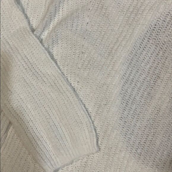 Express NWOT white open back sweater size small - Picture 3 of 5